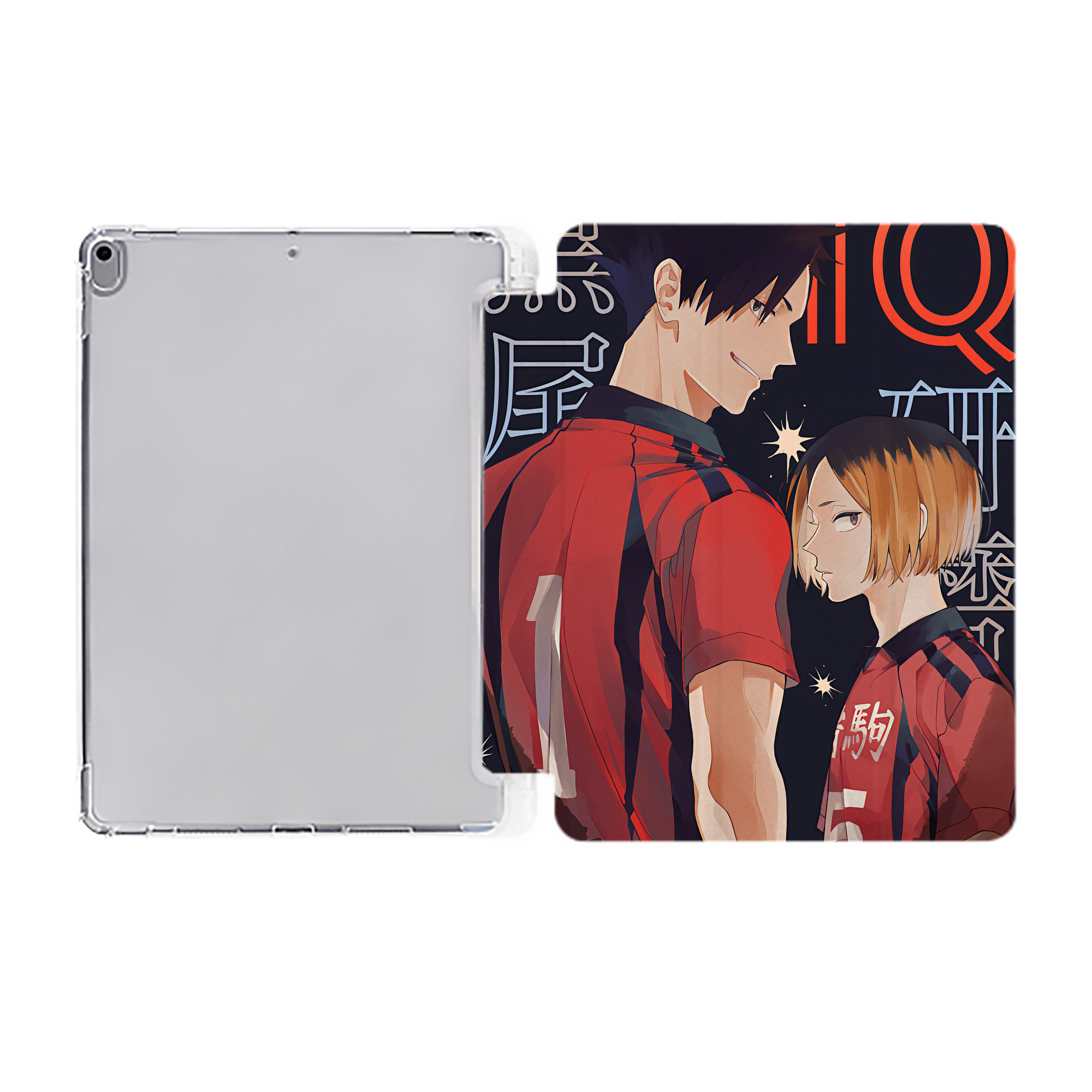 （画像用） ハイキュー!! Haikyu!! IPad ケース ペン収納付き 三つ折りスタンド PUレザー×シリコン 対応機種9.5/10.5/10.9インチ